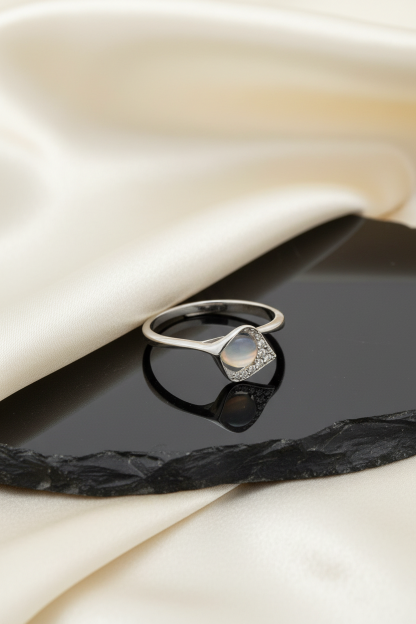 Sterling Silver Petal Ring