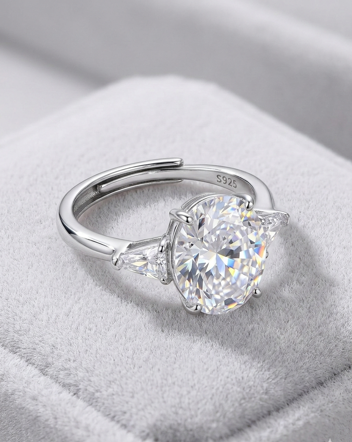 Sterling Silver White Diora Ring