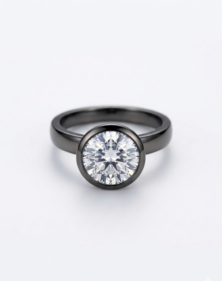 Black Silver Diyna Ring