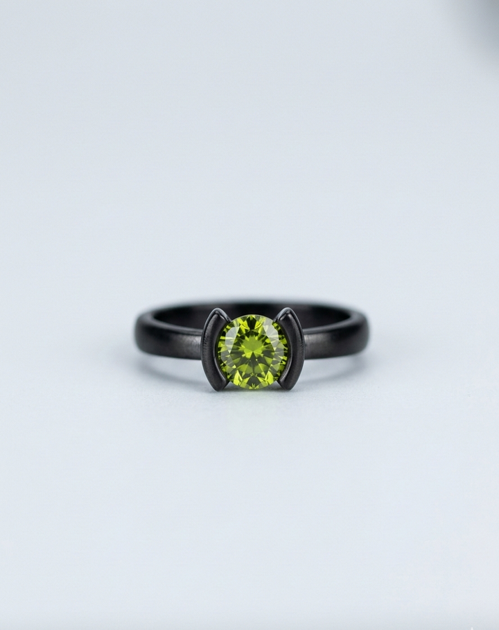 Black Silver Quba Ring