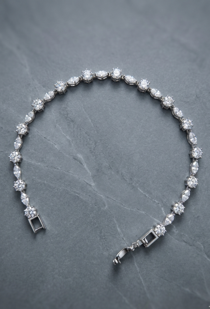 Silver 925 Premium Tennis Bracelet