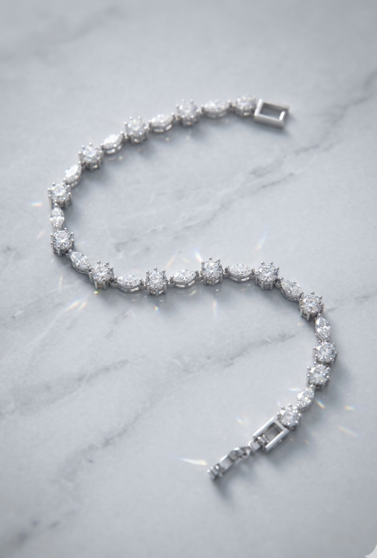 Silver 925 Premium Tennis Bracelet