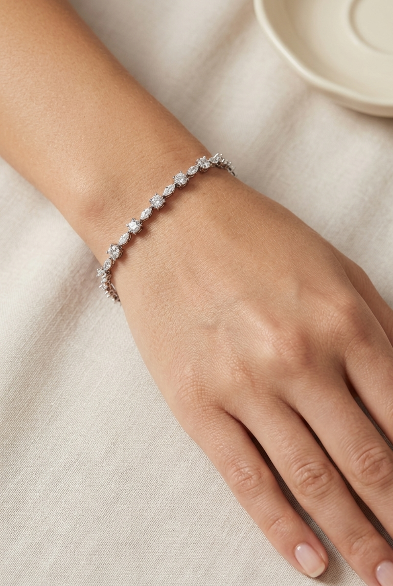 Silver 925 Premium Tennis Bracelet