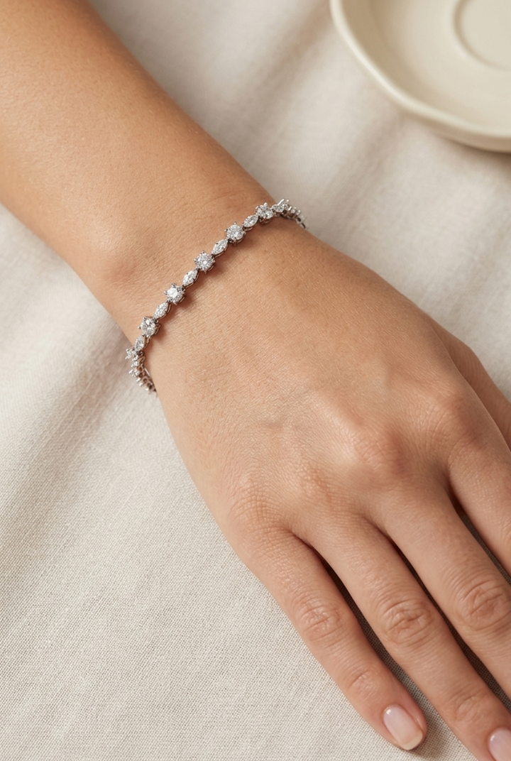 Silver 925 Premium Tennis Bracelet