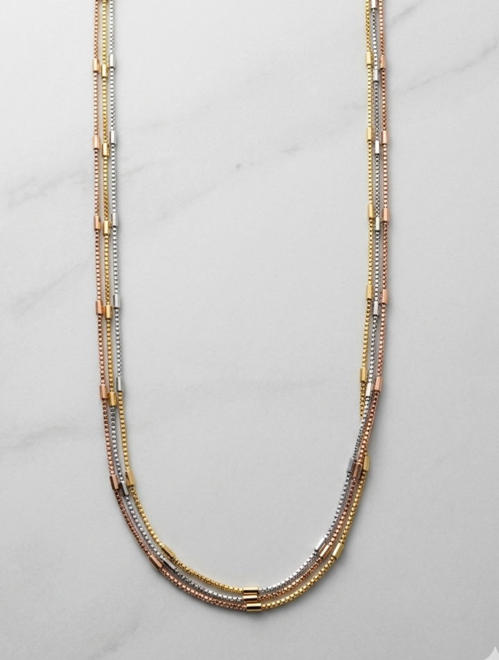 Silver 925 Multi-Color Chain