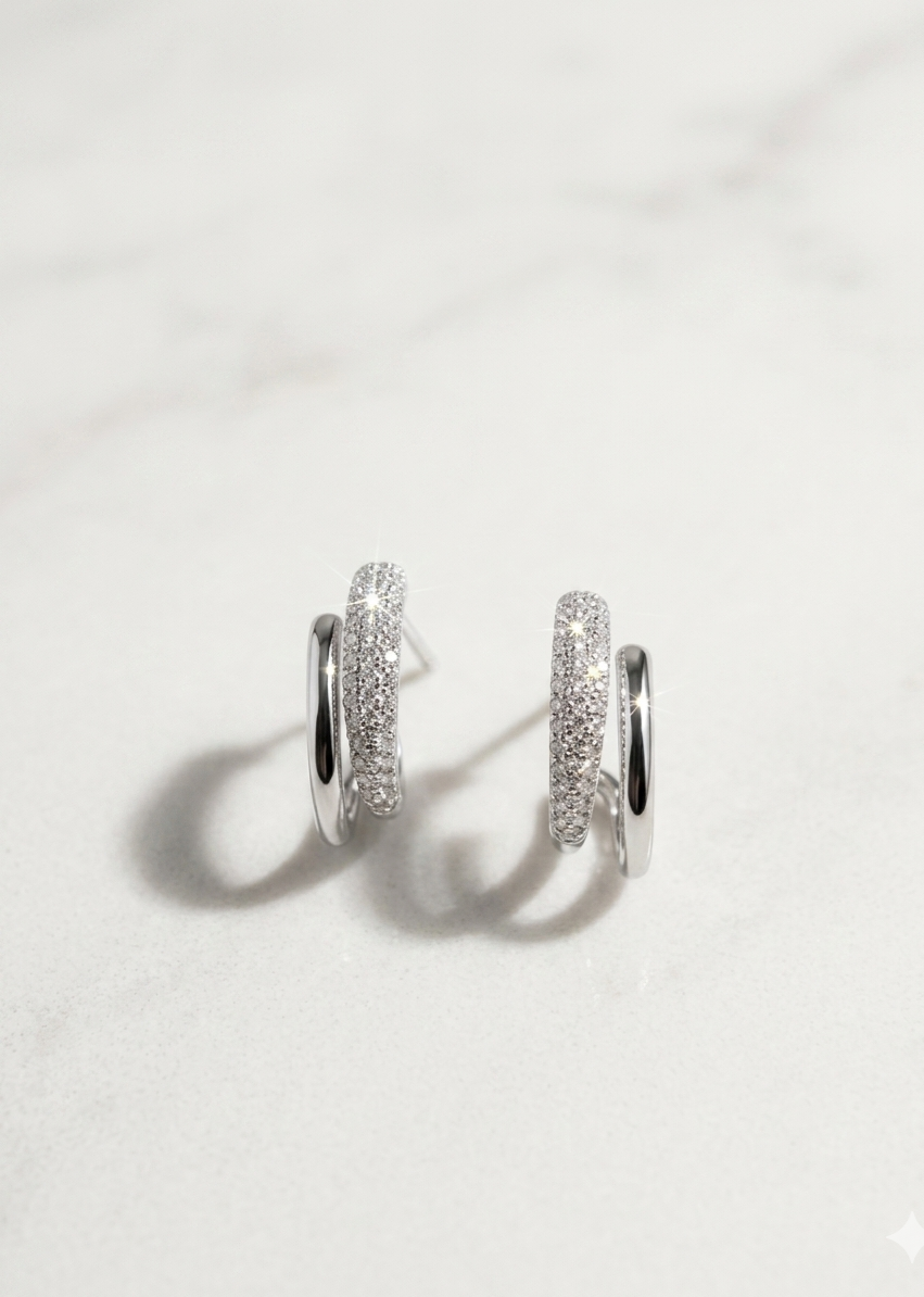 Sliver 925 Moraizzi Earrings
