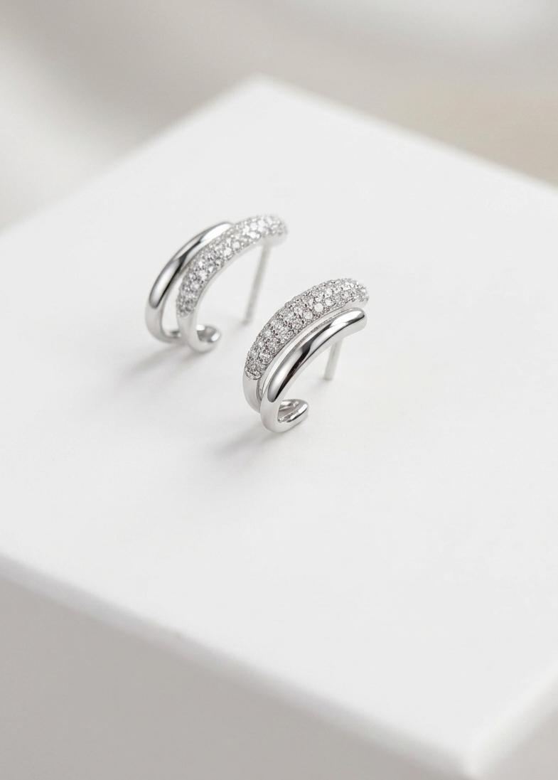 Sliver 925 Moraizzi Earrings