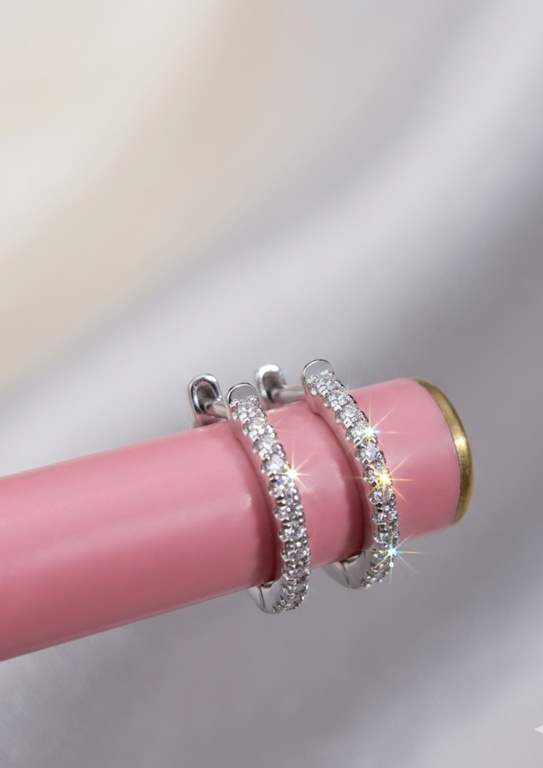 Silver 925 S-Hoop Earrings