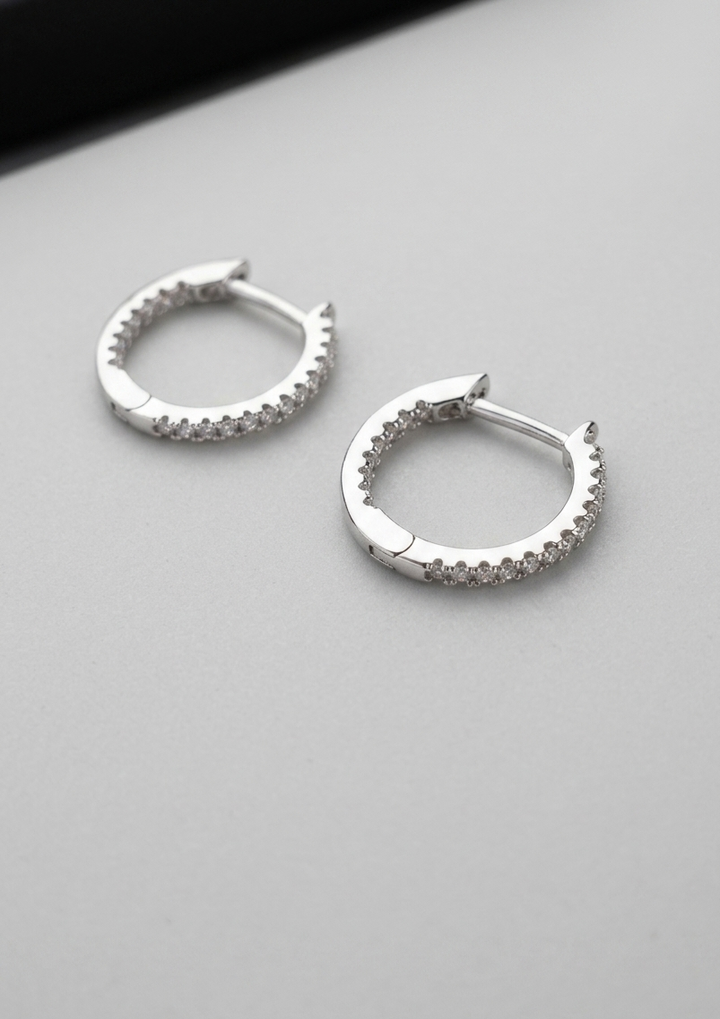 Silver 925 S-Hoop Earrings