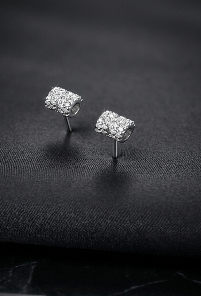 Silver 925 DMS Earrings