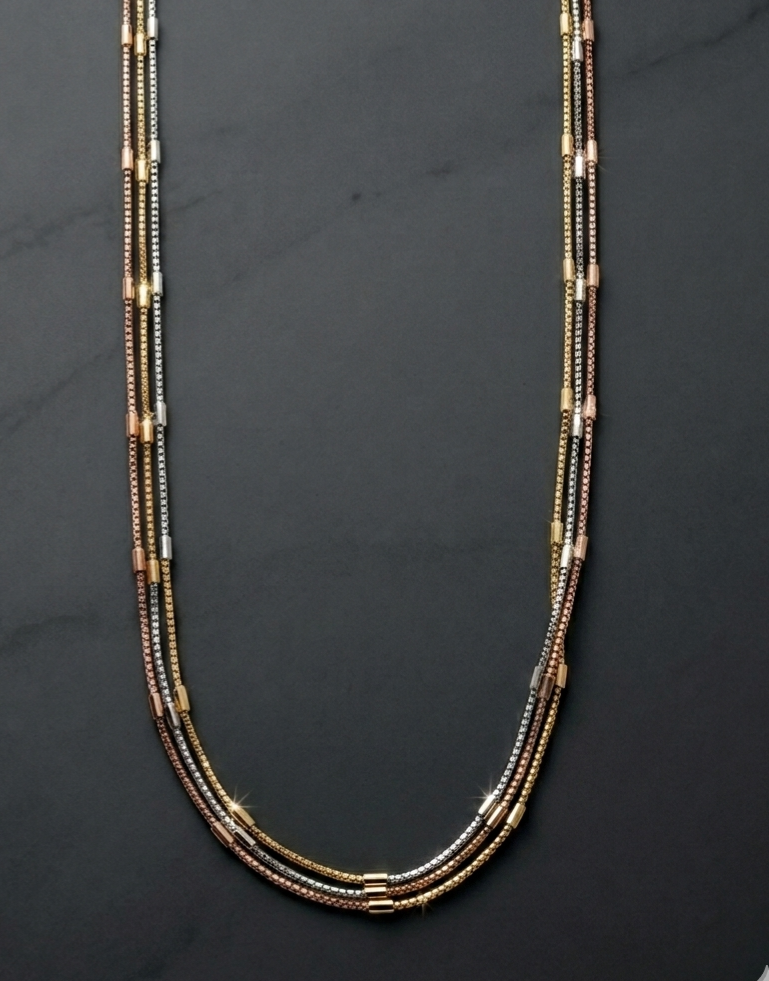 Silver 925 Multi-Color Chain