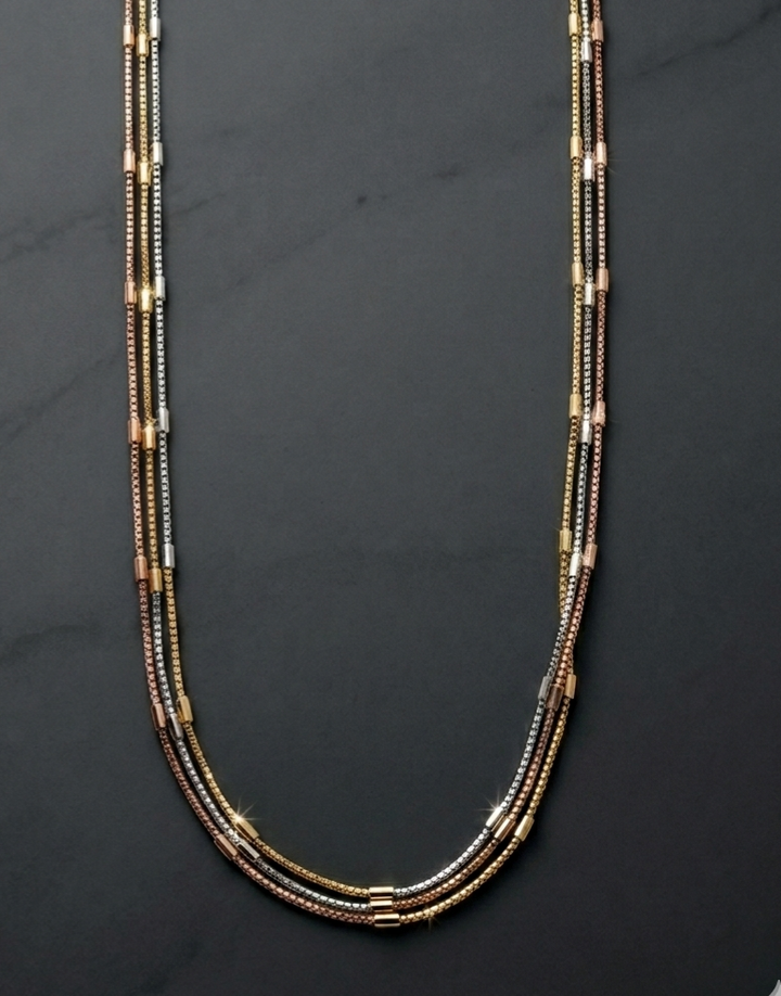 Silver 925 Multi-Color Chain