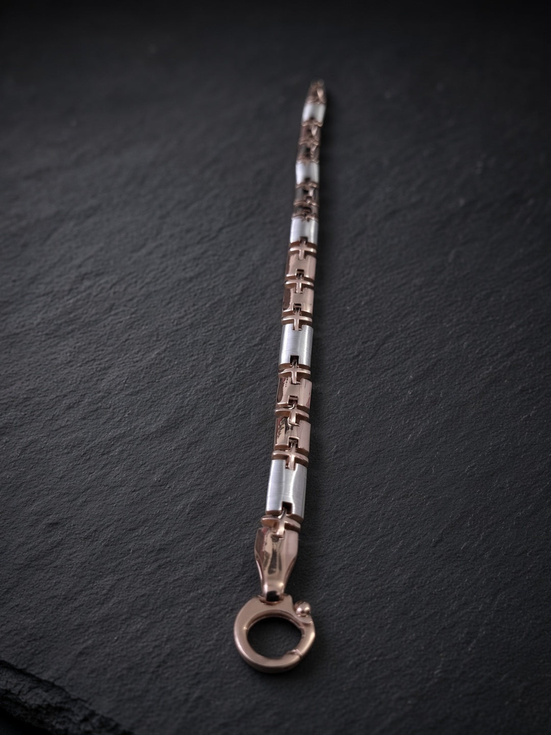 Silver 925 Spectrum Curve Bracelet (Men)