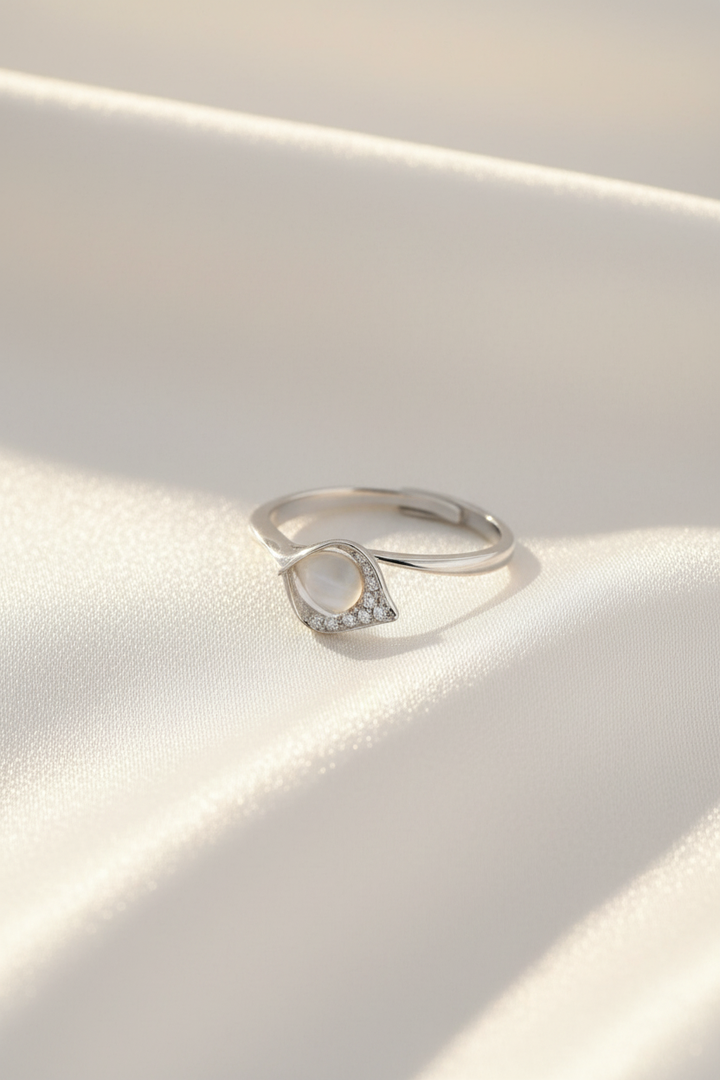 Sterling Silver Petal Ring