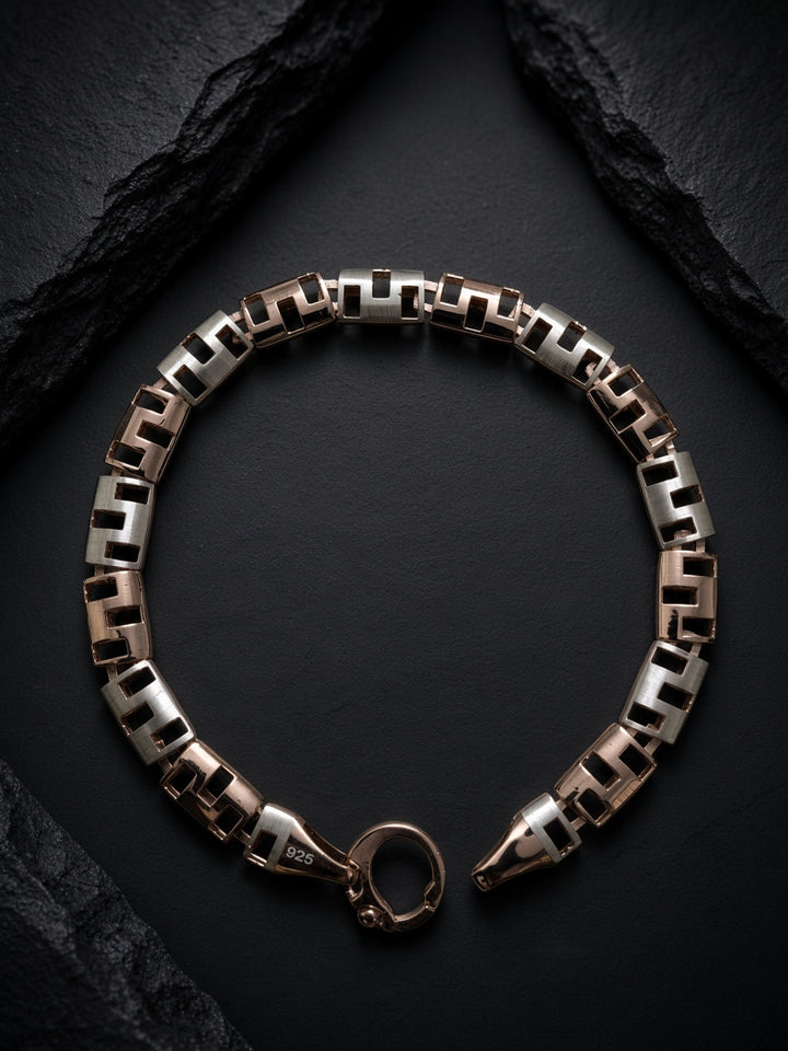 Silver 925 Granite Edge Bracelet (Men)