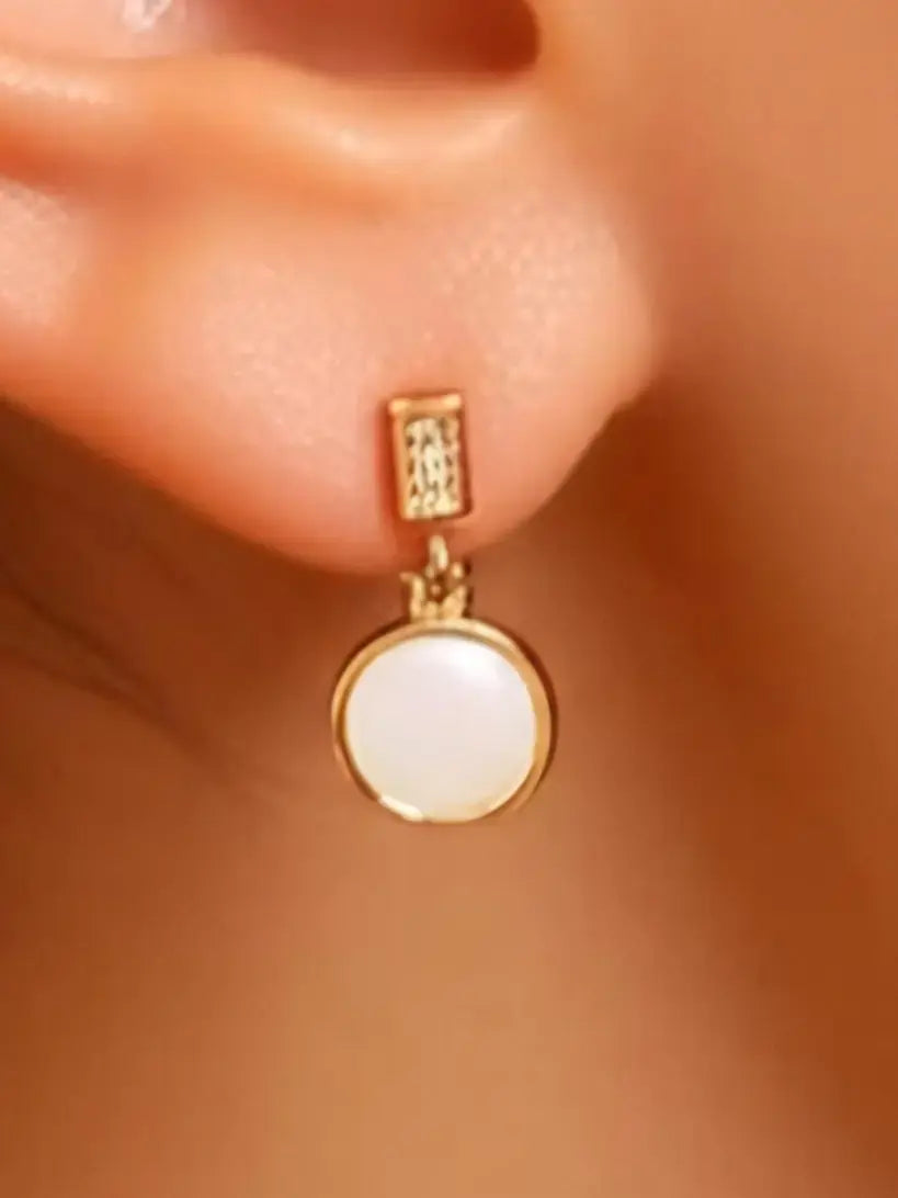 Royal Rosy Silver Stud Earrings