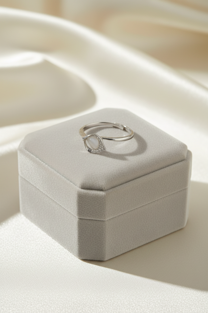 Sterling Silver Petal Ring