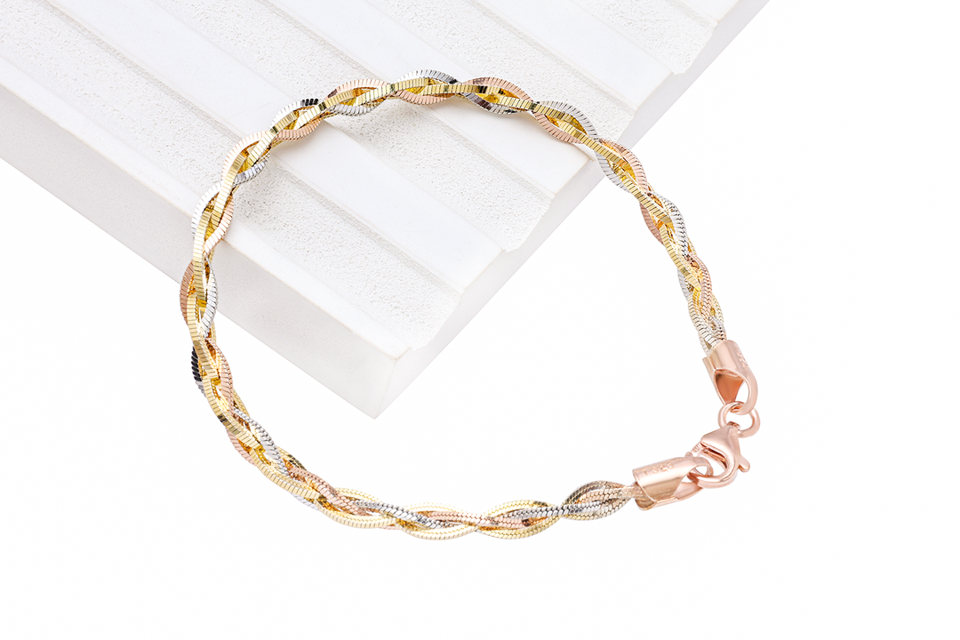 Silver Cob Bracelet (Rosegold)