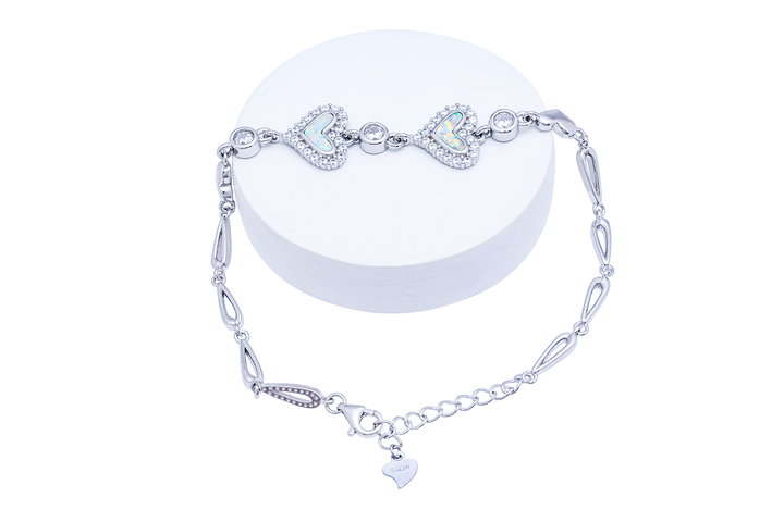 Silver Heart Ziama Bracelet