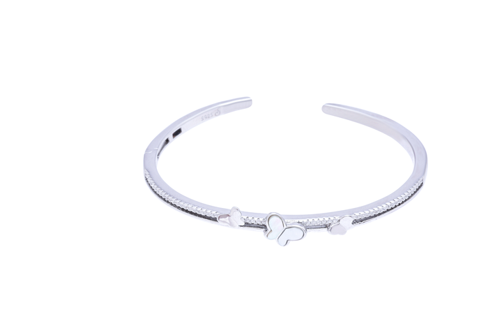 Silver Twist Butterfly Bracelet