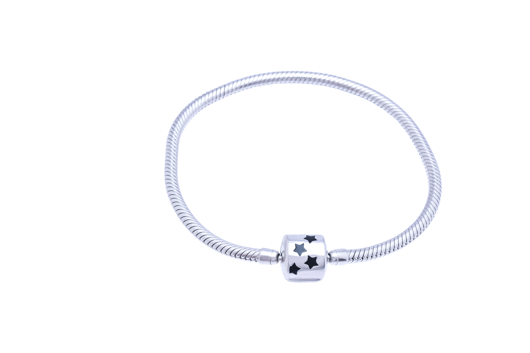 Silver Black Pandora Bracelet