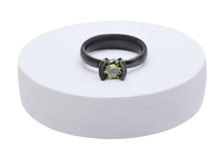 Black Silver Quba Ring