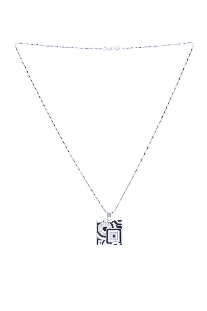 Silver B&W Pendant