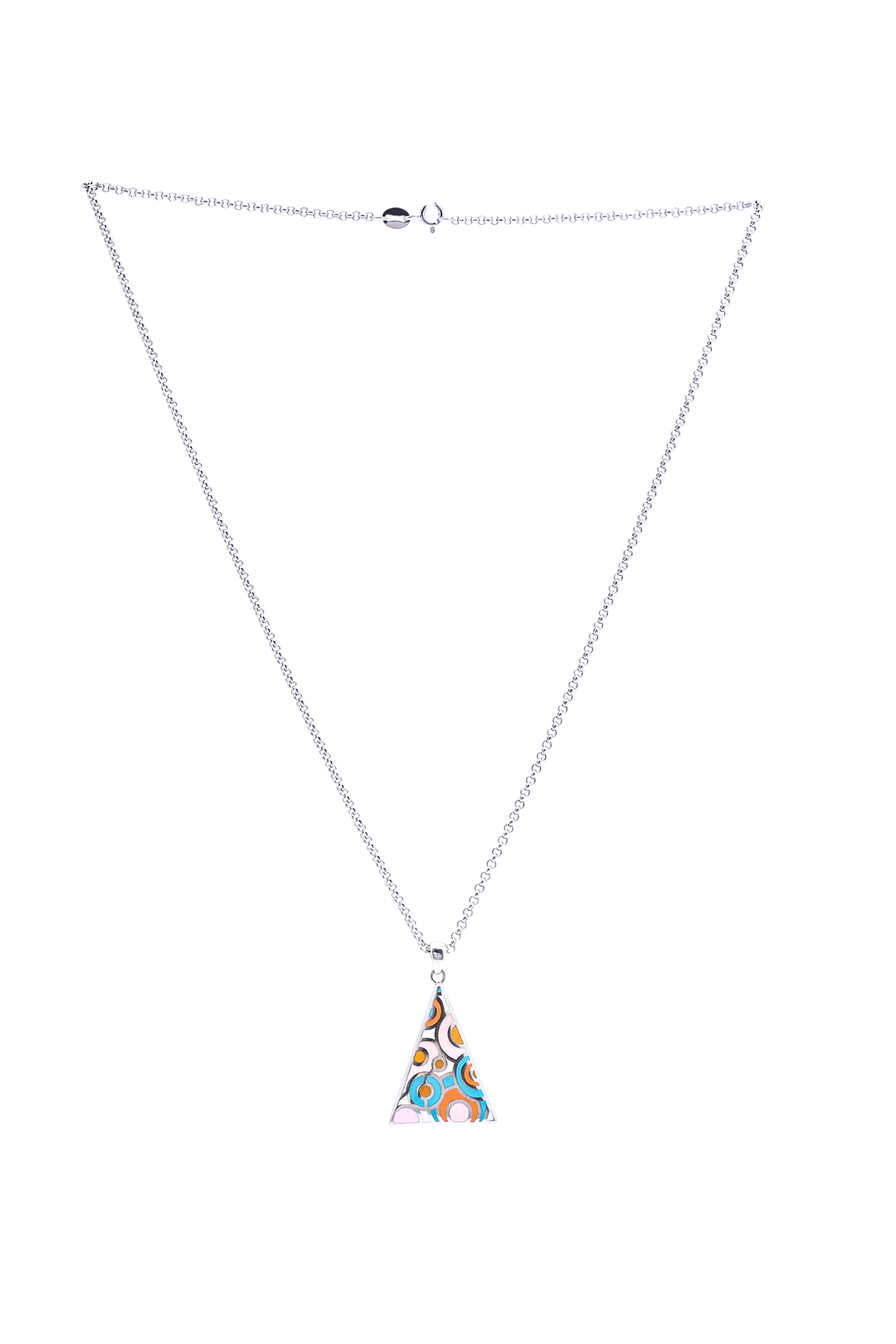 Silver Multi-Triangle Pendant
