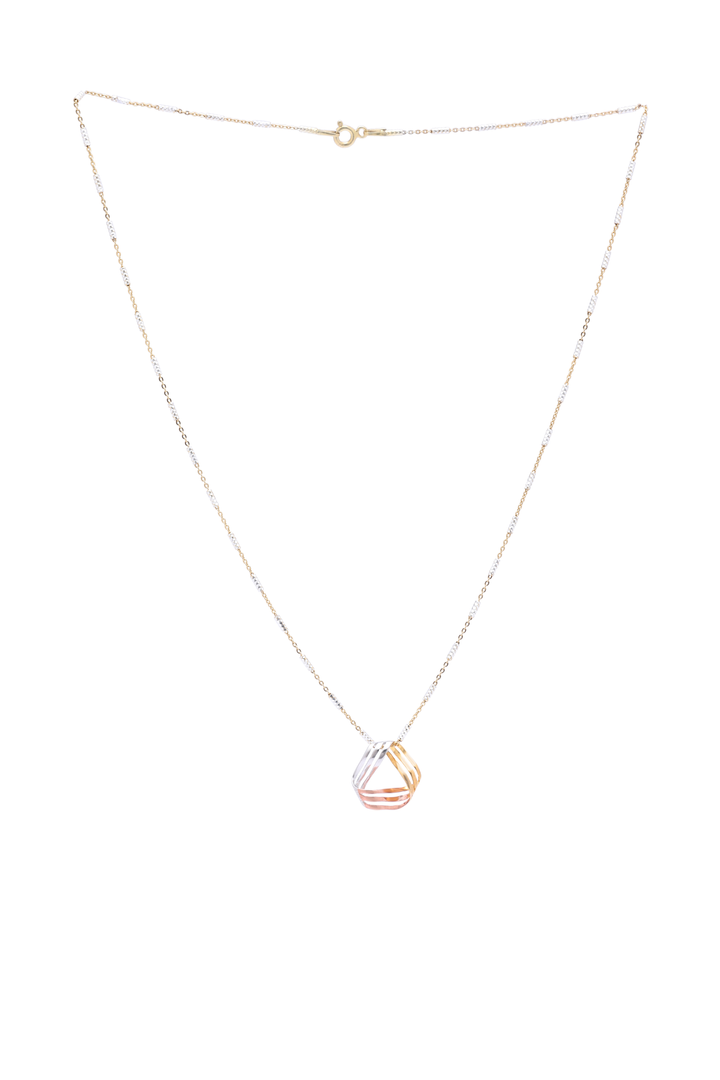 Silver Trio Pendant (Rosegold)