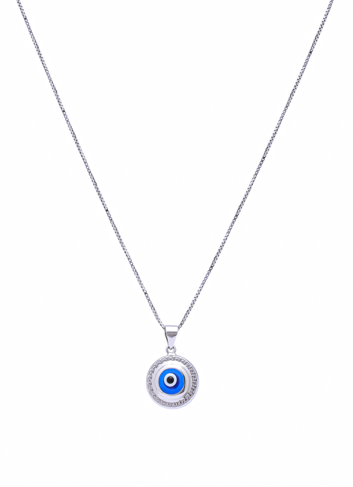 Silver Mozo Evil Eye Pendant