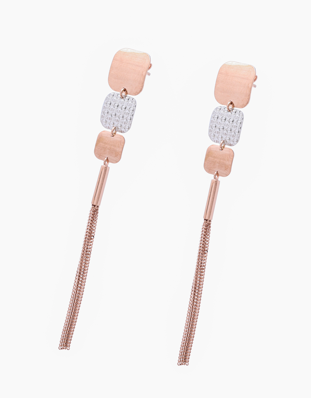 Silver Mad'am Earrings (Rosegold)