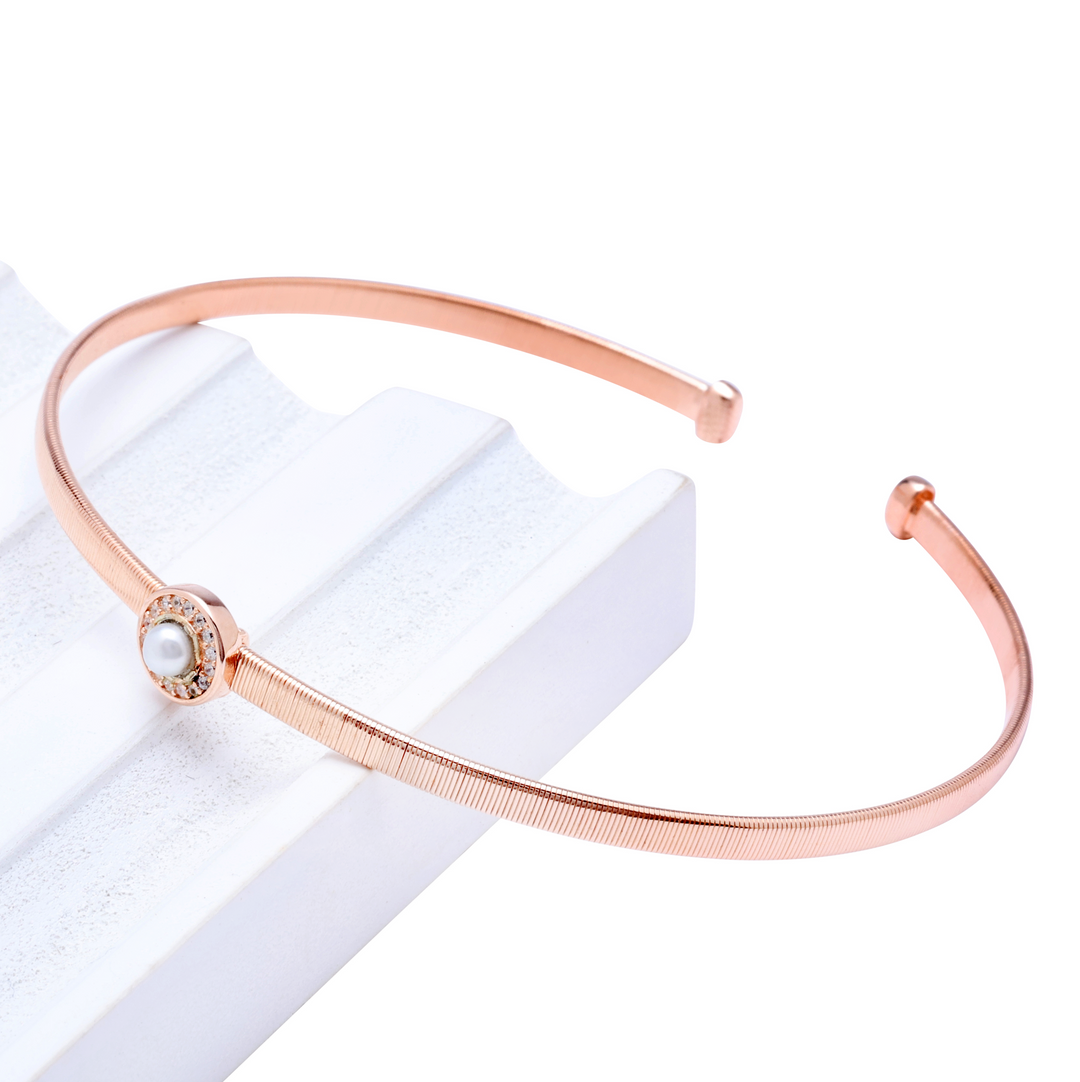 Silver The Pearl Bracelet (Rosegold)