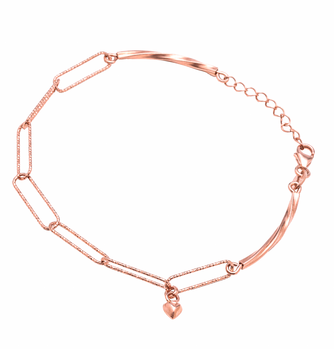 Silver Chain Bracelet (Rosegold)