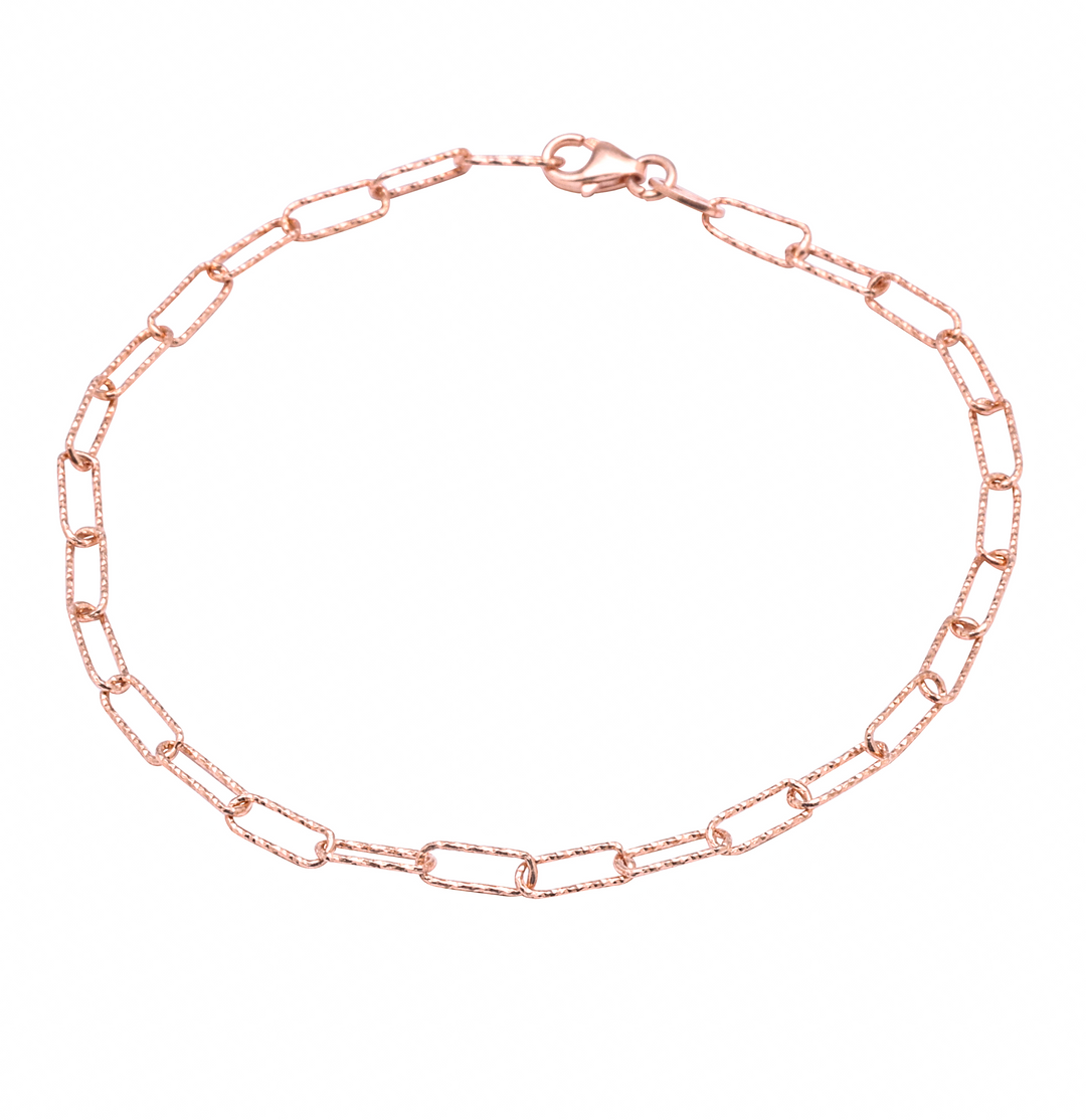 Silver Merk Bracelet (Rosegold)