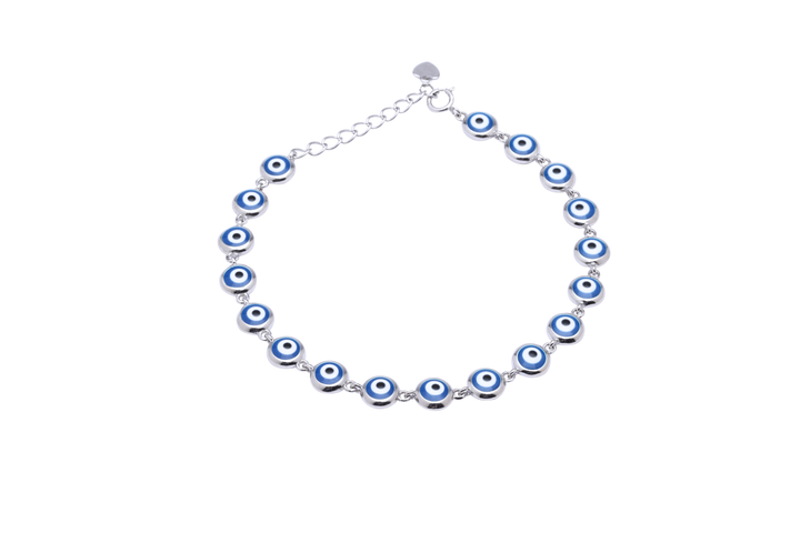 Silver Inayat Bracelet - Evil Eye
