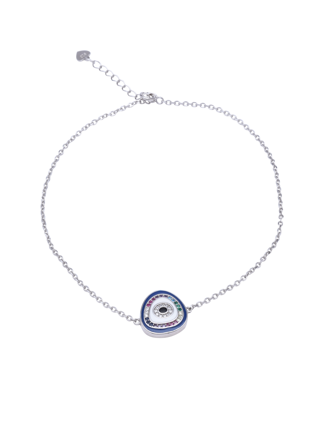 Silver Blue Maria Bracelet - Evil Eye