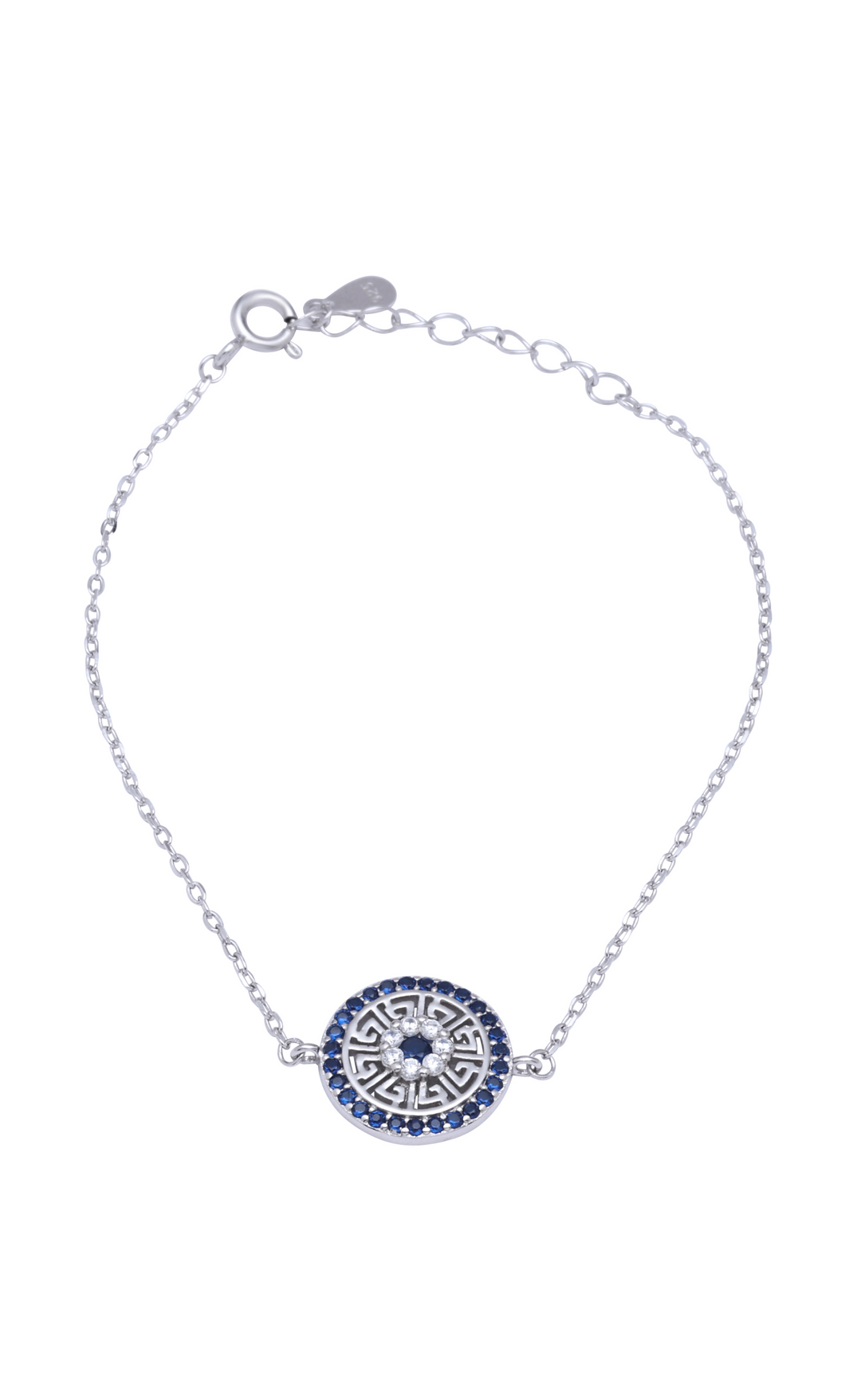 Silver Blue Bracelet - Evil Eye