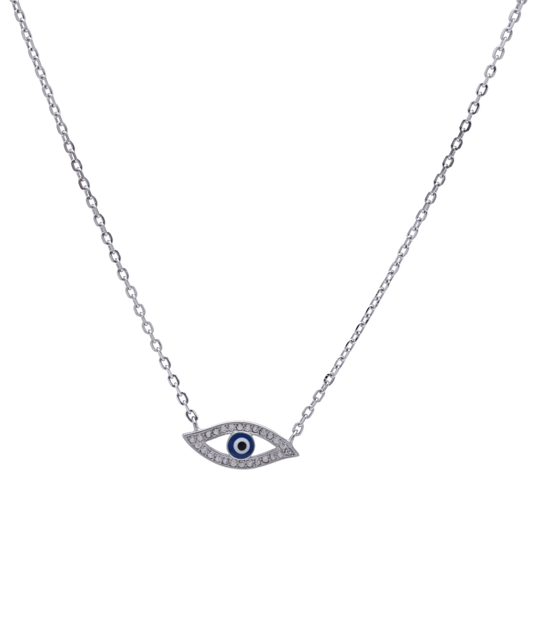 Silver Veerie Pendant - Evil Eye