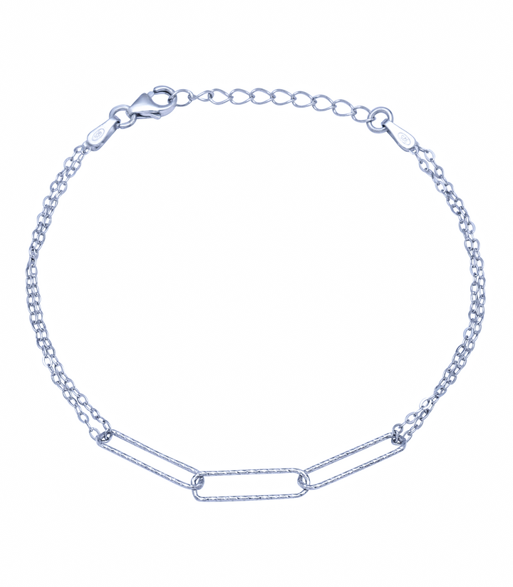 Silver R-Chain Bracelet
