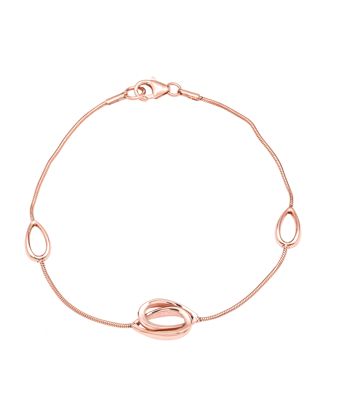 Silver Knot Bracelet (Rosegold)
