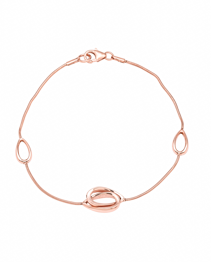 Silver Knot Bracelet (Rosegold)