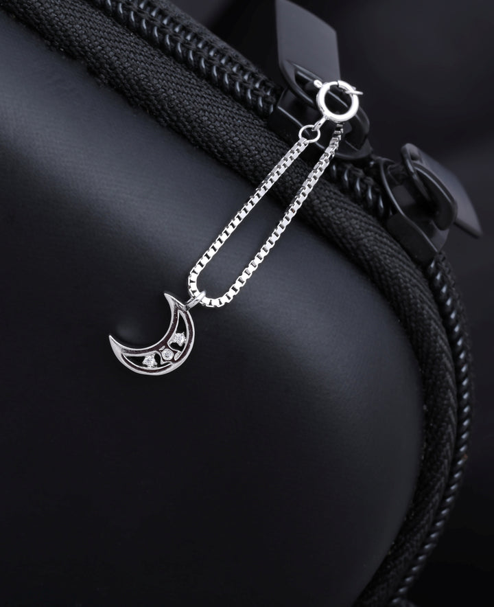 Silver Moon Charm