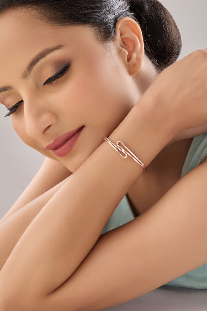 Sterling Silver The Royals Bracelet (Rosegold)