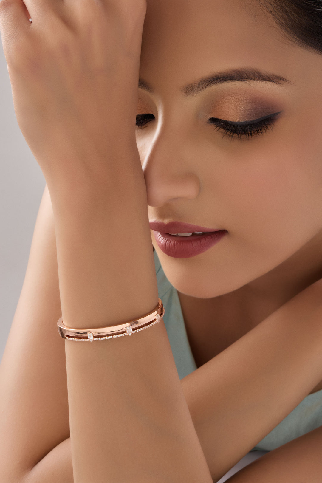 Sterling Silver RYNA Bracelet (Rosegold)