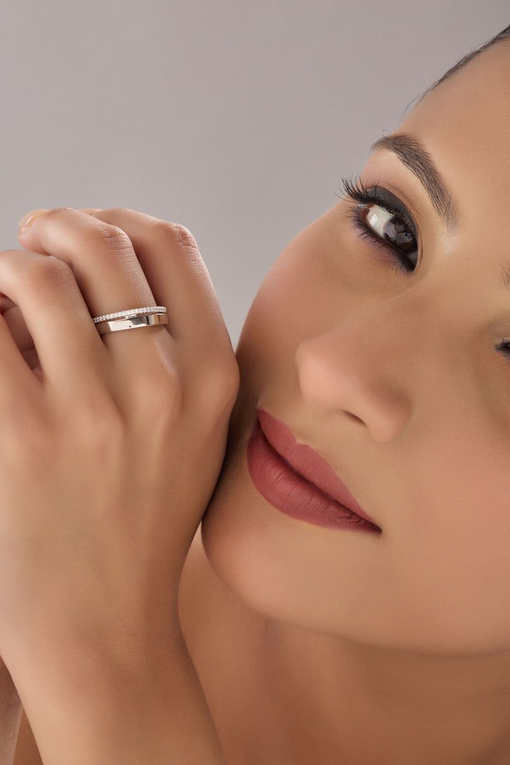 Sterling Silver Parallel Ring