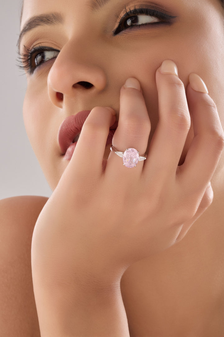 Sterling Silver Pink Diora Ring