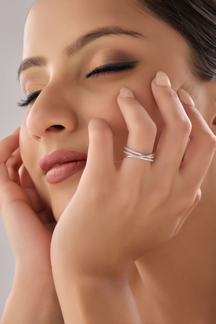 Sterling Silver Crosy Ring