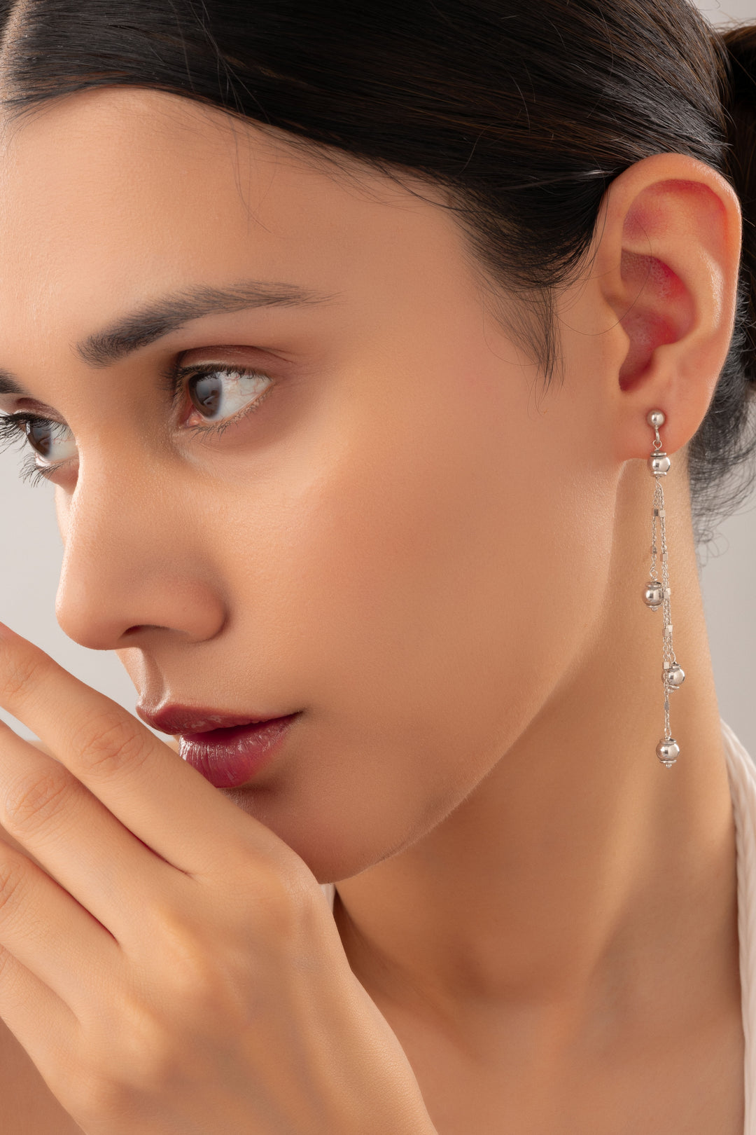 Silver Dropping Earrings