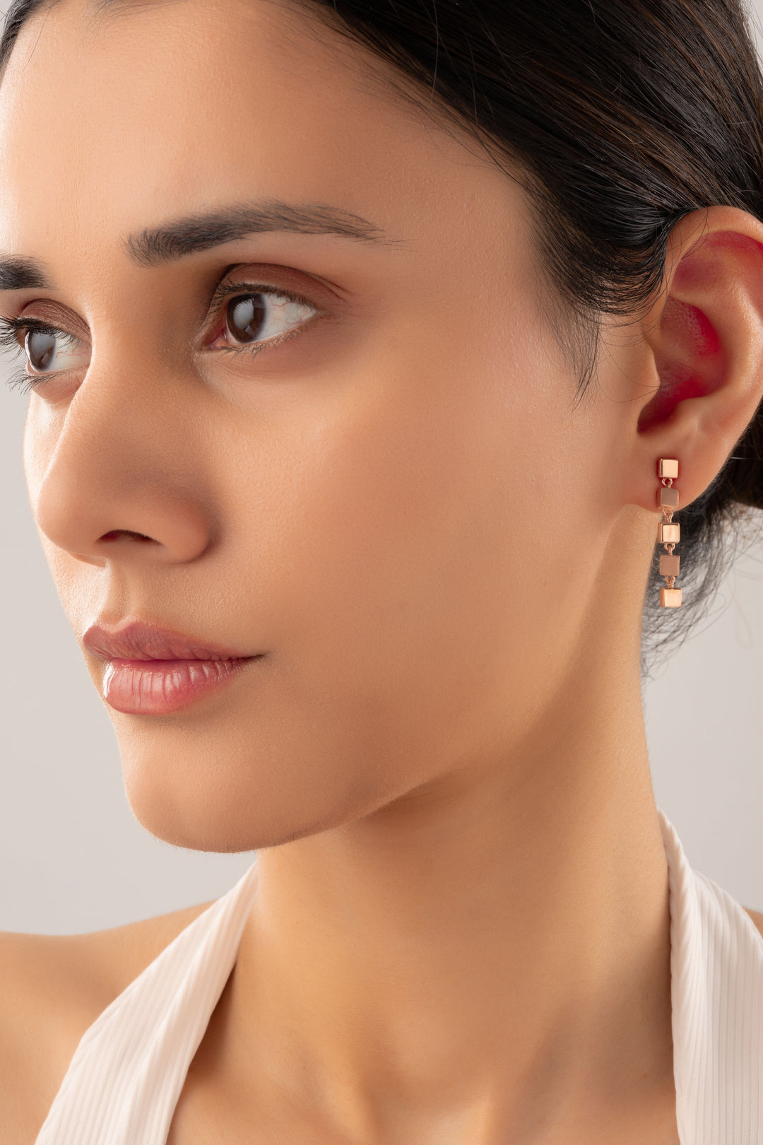 The Cubical Earrings (Rosegold)