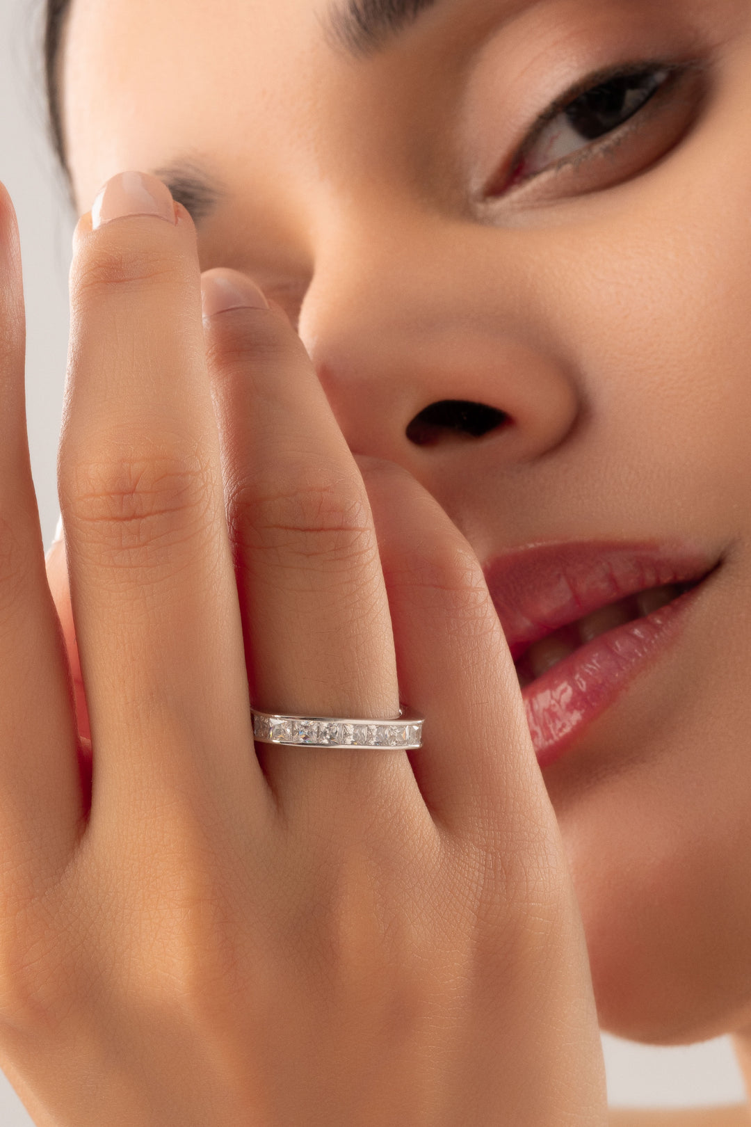 Silver Square Defy Ring
